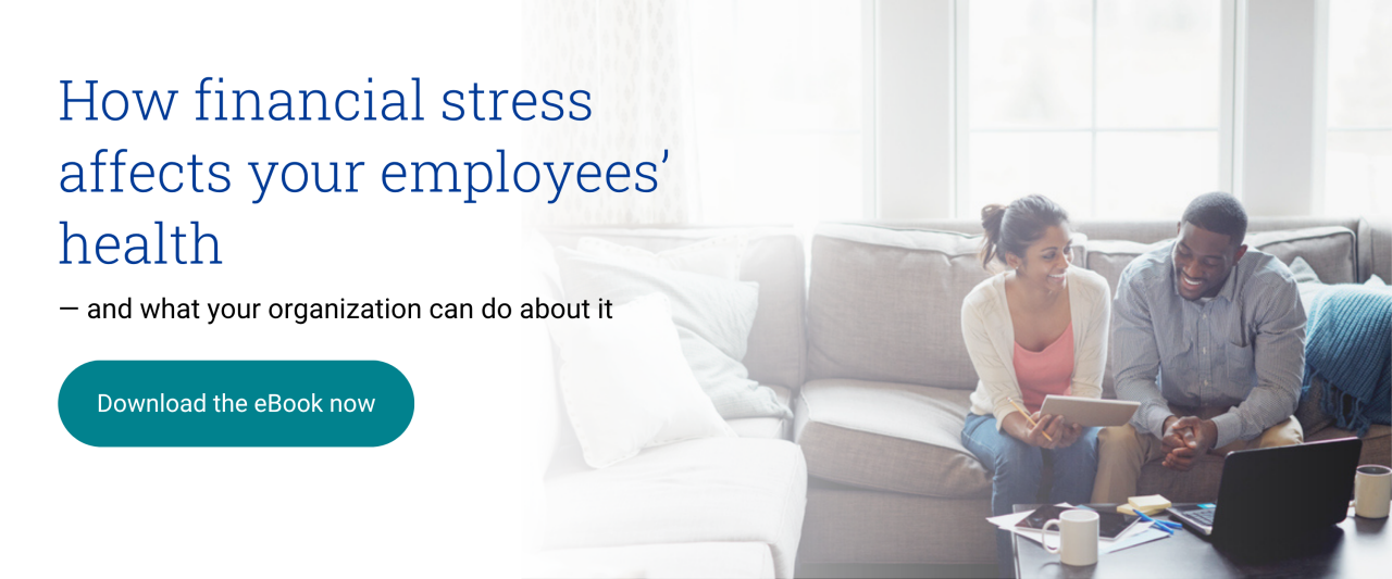 How financial stress affects your employees' health eBook cover image