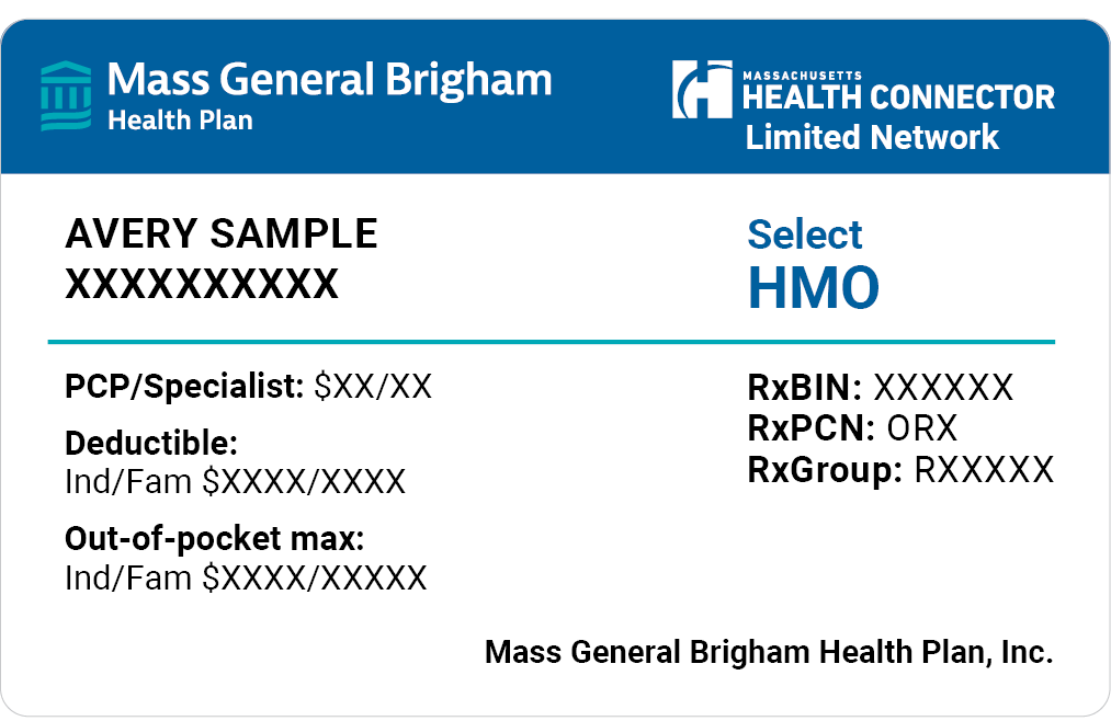 Select HMO plan Health Connector Card