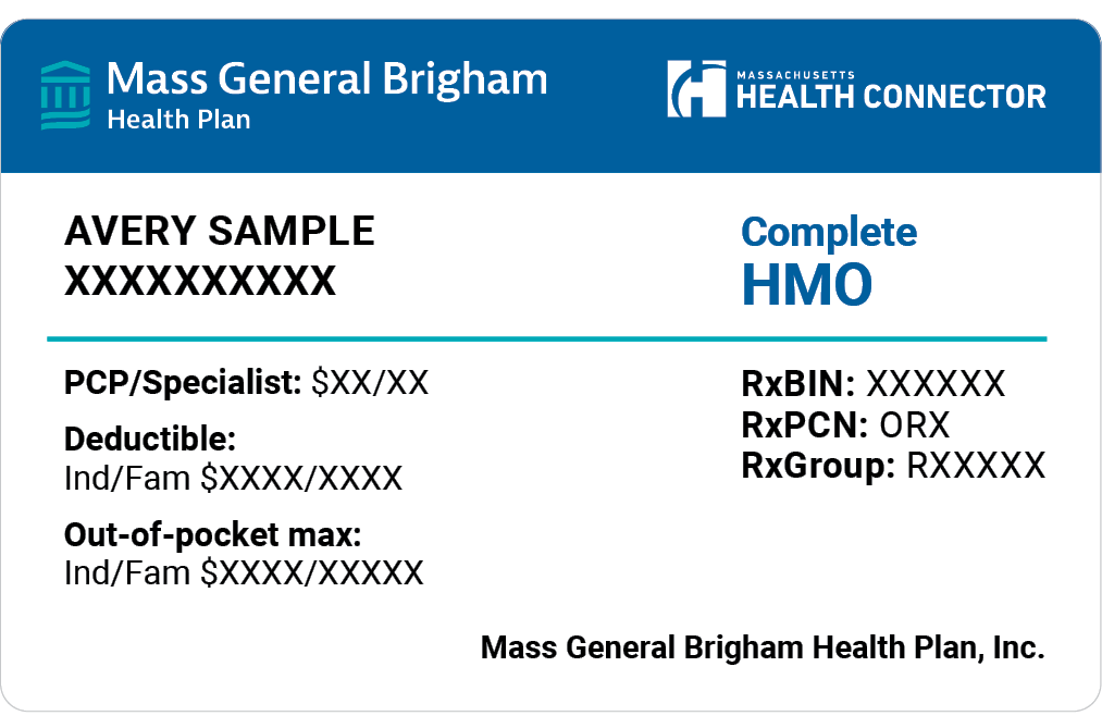 Complete HMO plan - Health Connector card